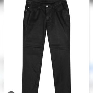 Eileen Fisher Black Cotton Blend Skinny Pants 8P